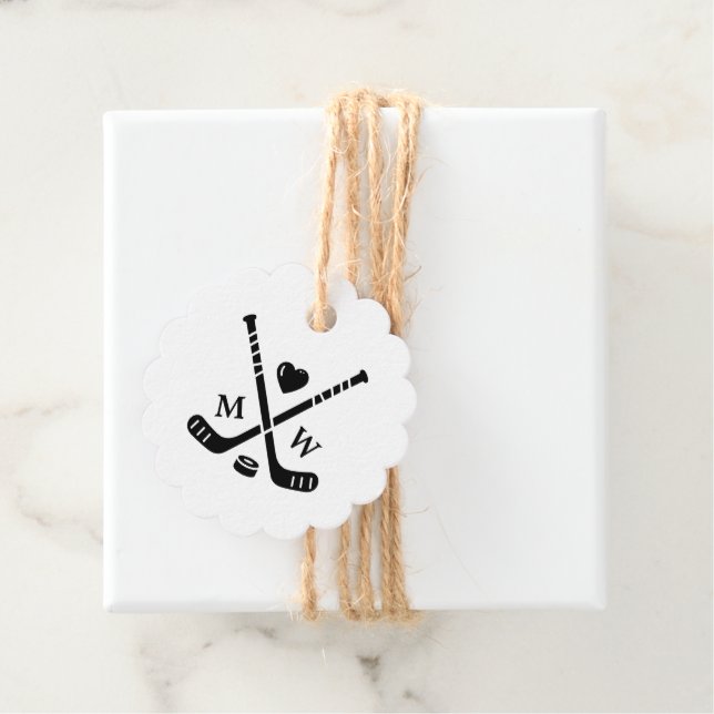 Hockey Love Favour Tags (In Situ)