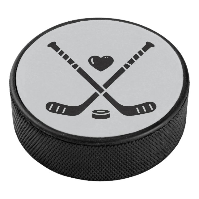 Hockey Love Hockey Puck (3/4)