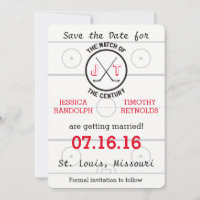 Hockey Love Save the Date