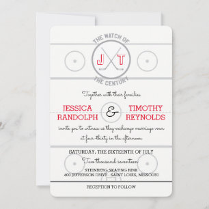 Hockey Love Wedding Invitations