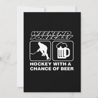 Hockey Lover | Hockey With A Chance Of Beer Holiday Card