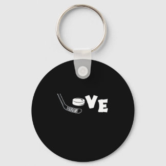 Hockey Lover | My Favourite Is Hockey Keychain