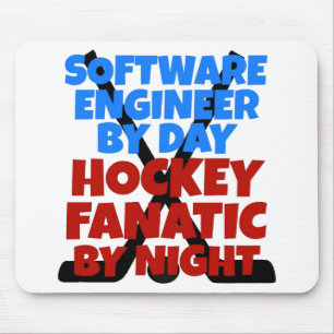 Hockey Lover Software Engineer Mouse Pad