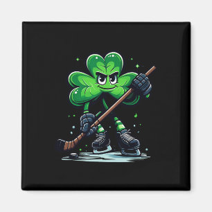 Hockey Lovers Players St Patricks Day Shamrock Men Magnet