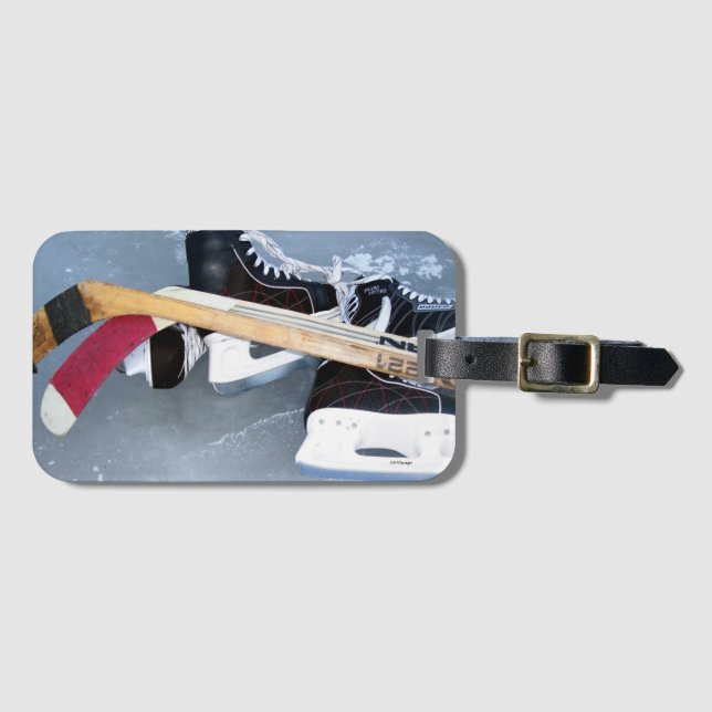 Hockey Luggage Tag (Front Horizontal)