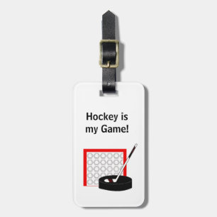 Hockey Luggage Tag