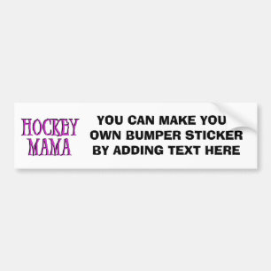 Hockey Mama Hot Pink T-shirts and Gifts Bumper Sticker