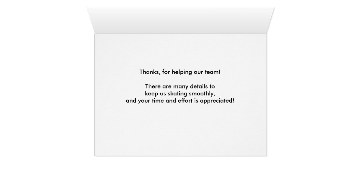 thank you letter to hockey team hockey manager thanks skates stick and puck card zazzle ca thank you letter to hockey team hockey manager thanks skates stick and puck card zazzle ca