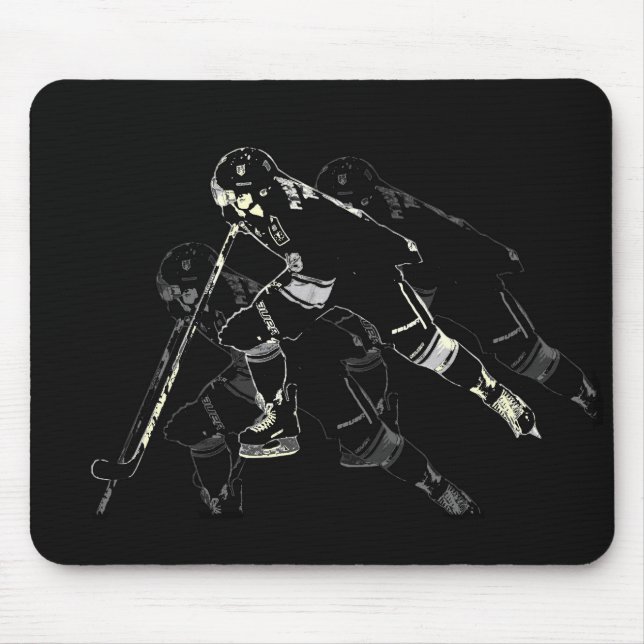 Hockey Mania - Hockey Player Mouse Pad (Front)