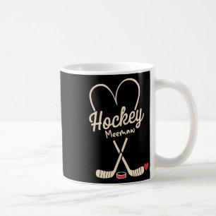 Hockey Meemaw Heart Hockey Player Coffee Mug