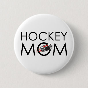 Hockey Mom 2 Inch Round Button