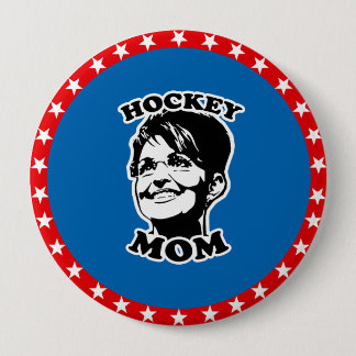 Hockey Mom 4 Inch Round Button
