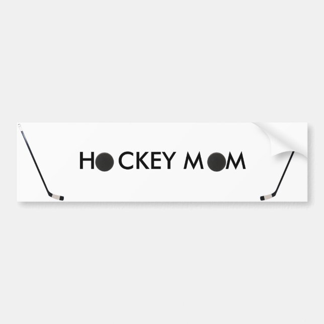 hockey mom bumper sticker (Front)