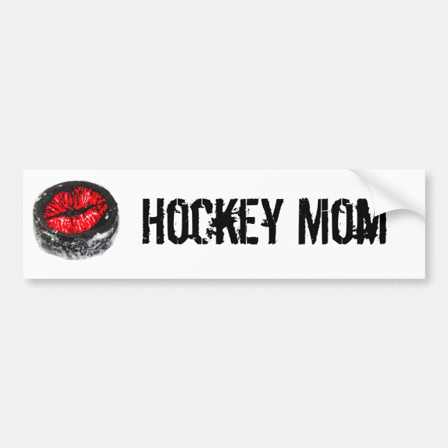Hockey Mom Bumper Sticker (Front)