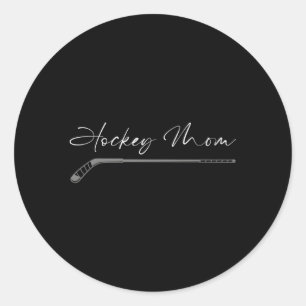 Hockey Mom Classic Round Sticker