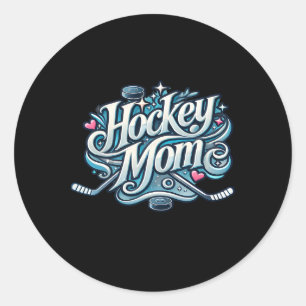 Hockey Mom Fueled  Classic Round Sticker