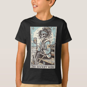 Hockey Mom Funny Skeleton Card T-Shirt