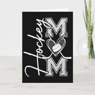 Hockey Mom Game Day Ice Hockey Mom Mother  Card