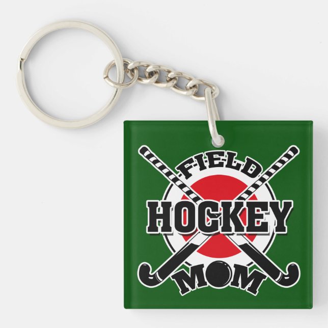 Hockey Mom Keychain (Front)
