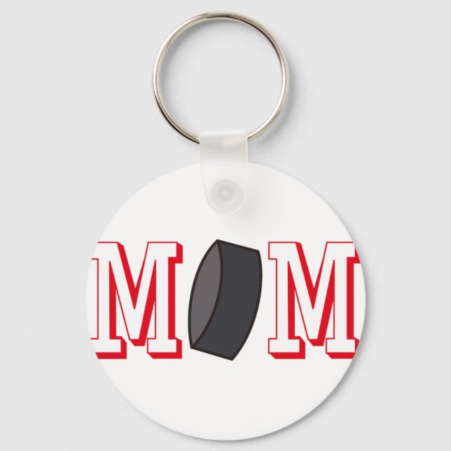 Hockey Mom Keychain (Front)