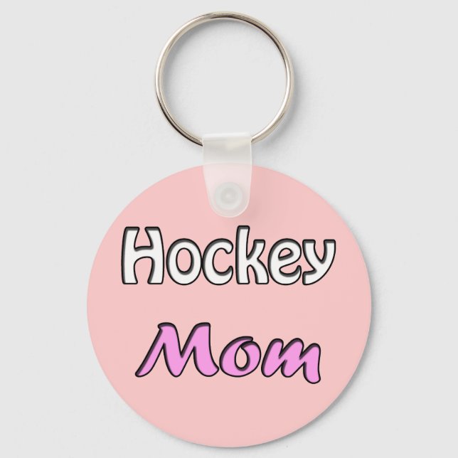 Hockey Mom Keychain (Front)