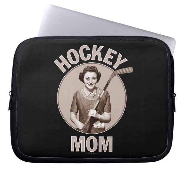 Hockey Mom Laptop Sleeve (Front)