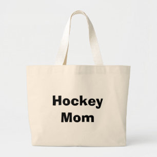 Hockey Mom Large Tote Bag