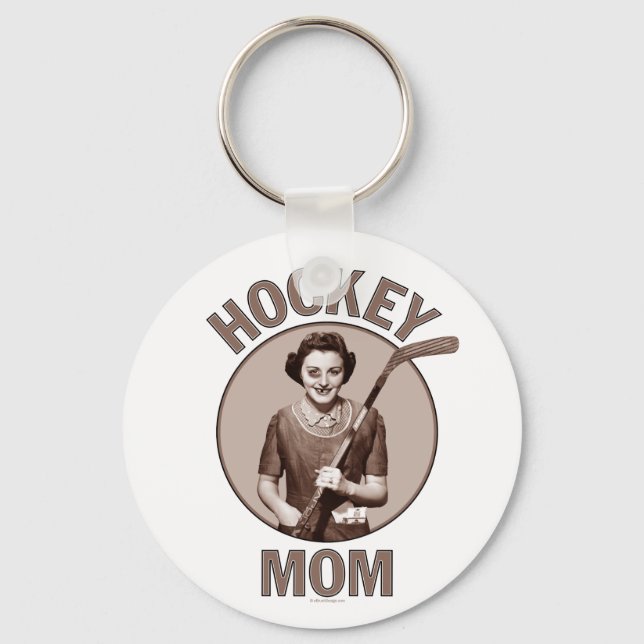 Hockey Mom light keychain (Front)