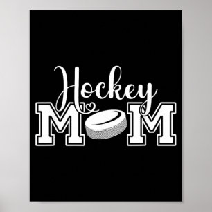 Hockey Mom Mama Game Mothers Day Retro Women Poster