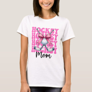 Hockey Mom Street Hockey Mom Mama Mother's Day Coq T-Shirt