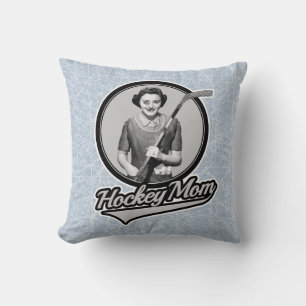 Hockey Mom Throw Pillow