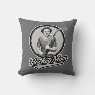Hockey Mom Throw Pillow