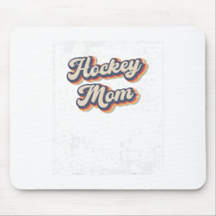 Hockey Mom Vintage Rainbow Mouse Pad