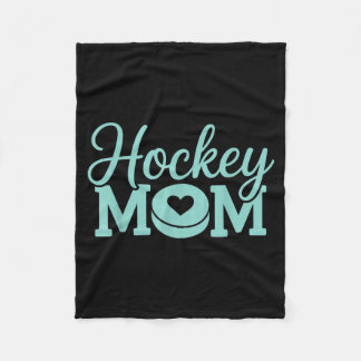 Hockey Mom Women Ice Hockey Player Ice Hockey 1 Fleece Blanket