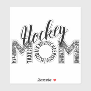 Hockey Mom Word Art