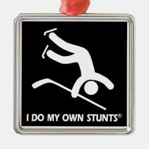 Hockey My Own Stunts Metal Ornament