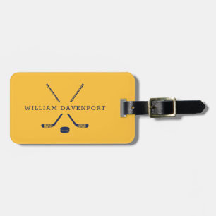 Hockey Name Luggage Bag Tag