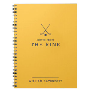 Hockey Name Spiral Notebook