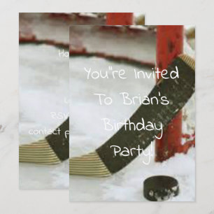 hockey net goal invitation