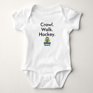 Hockey Newborn Gift, Ice Hockey Baby Bodysuit