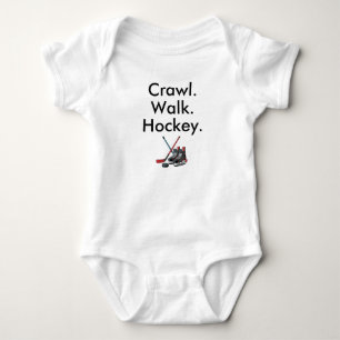 Hockey Newborn Gift, Ice Hockey Baby Bodysuit