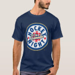 Hockey Night in Canada Logo T-Shirt<br><div class="desc">The present logo used since 1998. Hockey Night in Canada is the branding used for Canadian television presentations of the National Hockey League. While the name has been used for all NHL broadcasts on CBC Television (regardless of the time of day), Hockey Night in Canada is primarily associated with its...</div>
