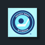 Hockey Night in Canada Retro Logo Canvas Print<br><div class="desc">The Hockey Night in Canada logo used until 1998. Hockey Night in Canada is the branding used for Canadian television presentations of the National Hockey League. While the name has been used for all NHL broadcasts on CBC Television (regardless of the time of day), Hockey Night in Canada is primarily...</div>