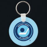 Hockey Night in Canada Retro Logo Keychain<br><div class="desc">The Hockey Night in Canada logo used until 1998. Hockey Night in Canada is the branding used for Canadian television presentations of the National Hockey League. While the name has been used for all NHL broadcasts on CBC Television (regardless of the time of day), Hockey Night in Canada is primarily...</div>