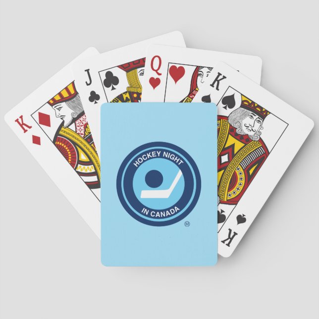 Hockey Night in Canada Retro Logo Playing Cards (Back)