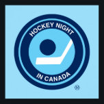 Hockey Night in Canada Retro Logo Poster<br><div class="desc">The Hockey Night in Canada logo used until 1998. Hockey Night in Canada is the branding used for Canadian television presentations of the National Hockey League. While the name has been used for all NHL broadcasts on CBC Television (regardless of the time of day), Hockey Night in Canada is primarily...</div>