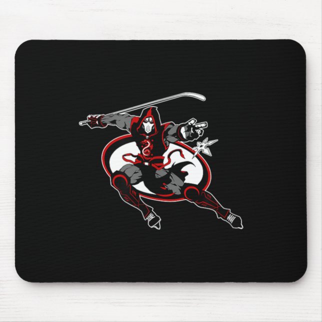 Hockey Ninja Mouse Pad (Front)