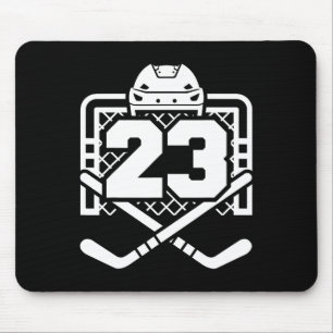 Hockey Number 23 Jersey Funny Hockey Player Game D Mouse Pad