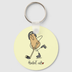 Hockey Nut T-shirts and Gifts Keychain