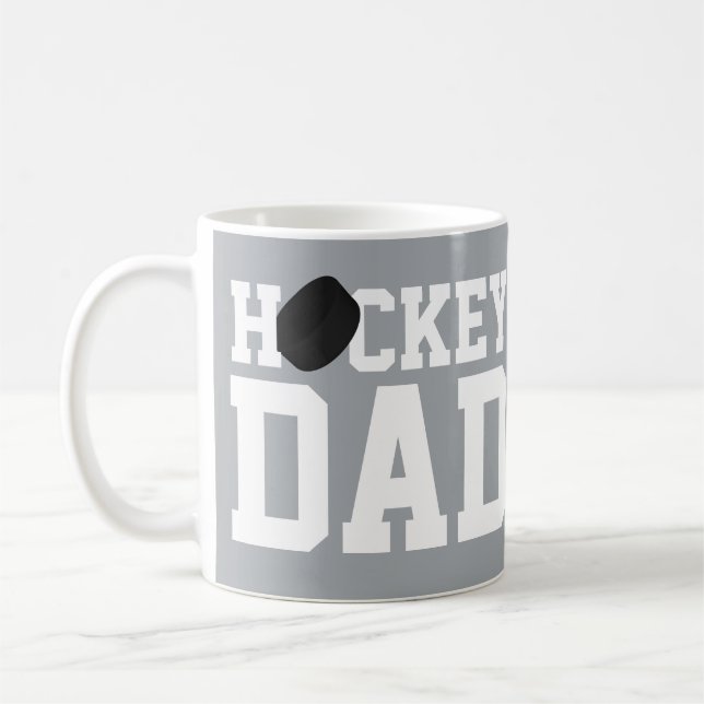 Hockey Papa Sports Hockey Hockey Puck Coffee Mug (Gauche)